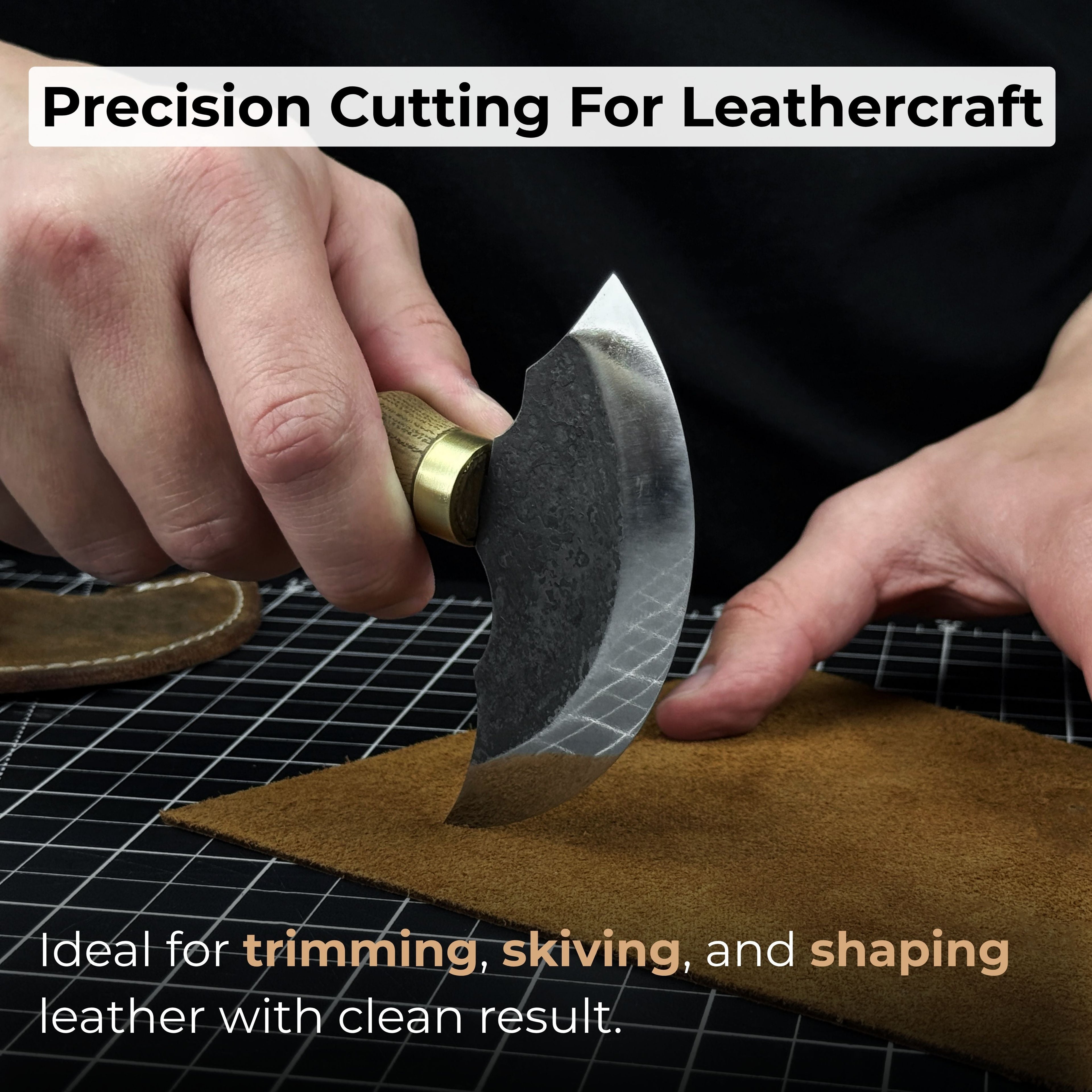 2-Piece Rounded Leather Knife Set