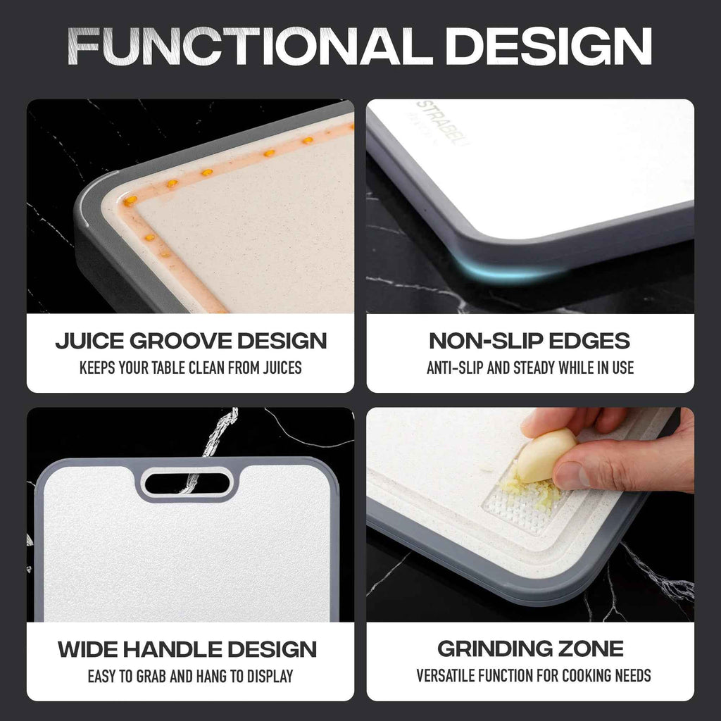 Titanium Cutting Board — Antibacterial, Scratch-Resistant | Strabella