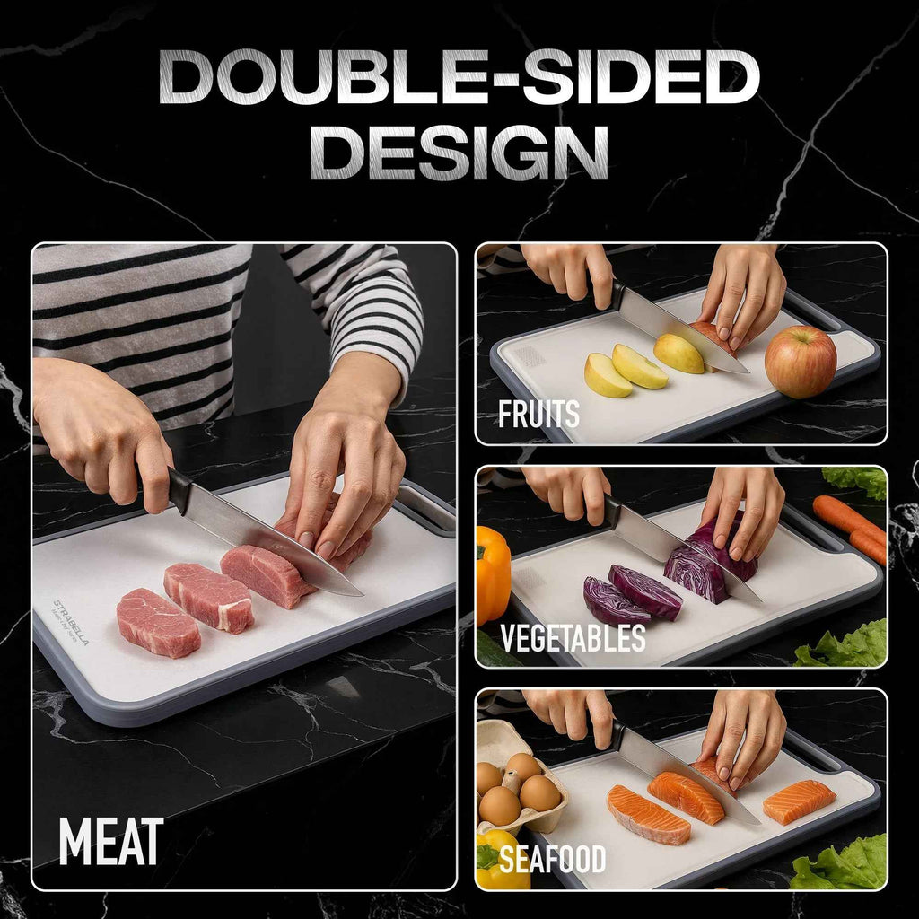 Titanium Cutting Board — Antibacterial, Scratch-Resistant | Strabella