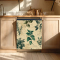 Vintage Herb Dishwasher Magnet Cover – Botanical Kitchen Appliance Wrap